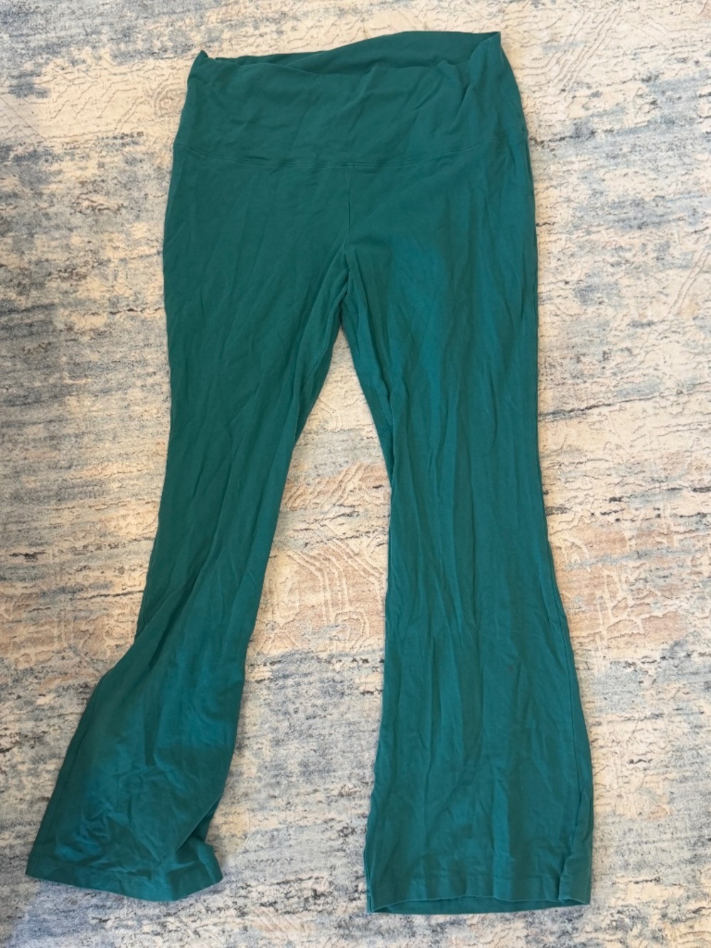 Aritzia TNA Blue Green Flare Pants
